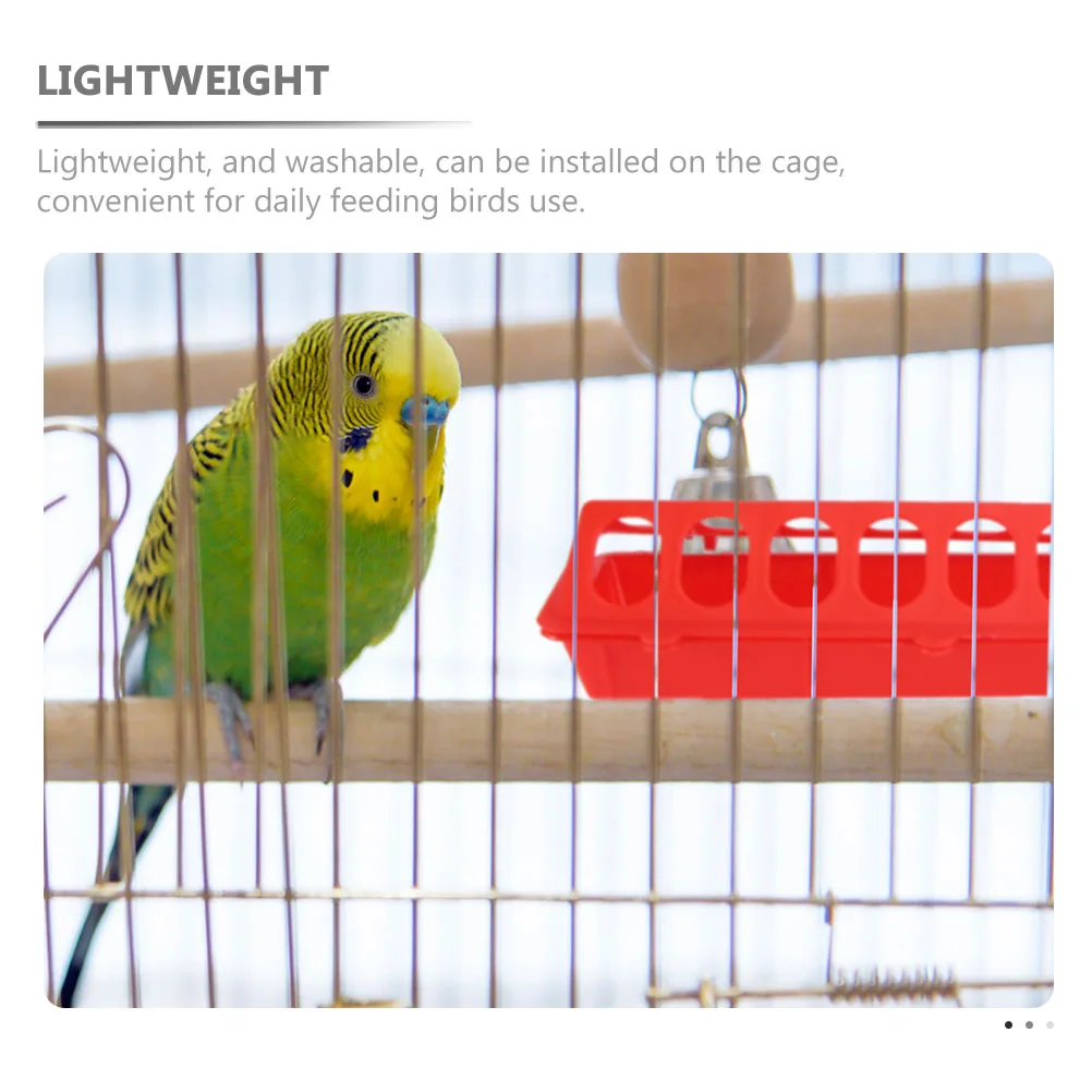 

4Pcs Pigeon Cage Food Trough Premium Plastic Multi-Hole Bird Feeder for Pigeons Canaries Parakeets Bird Accessories