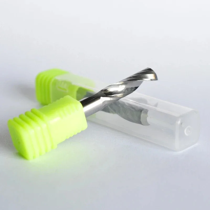 10pieces/Lot MDF Milling Cutter 2A Quality - Single Flute Spiral Cutter Carbide Router Bit for Acrylic PVC Wood Working Tools