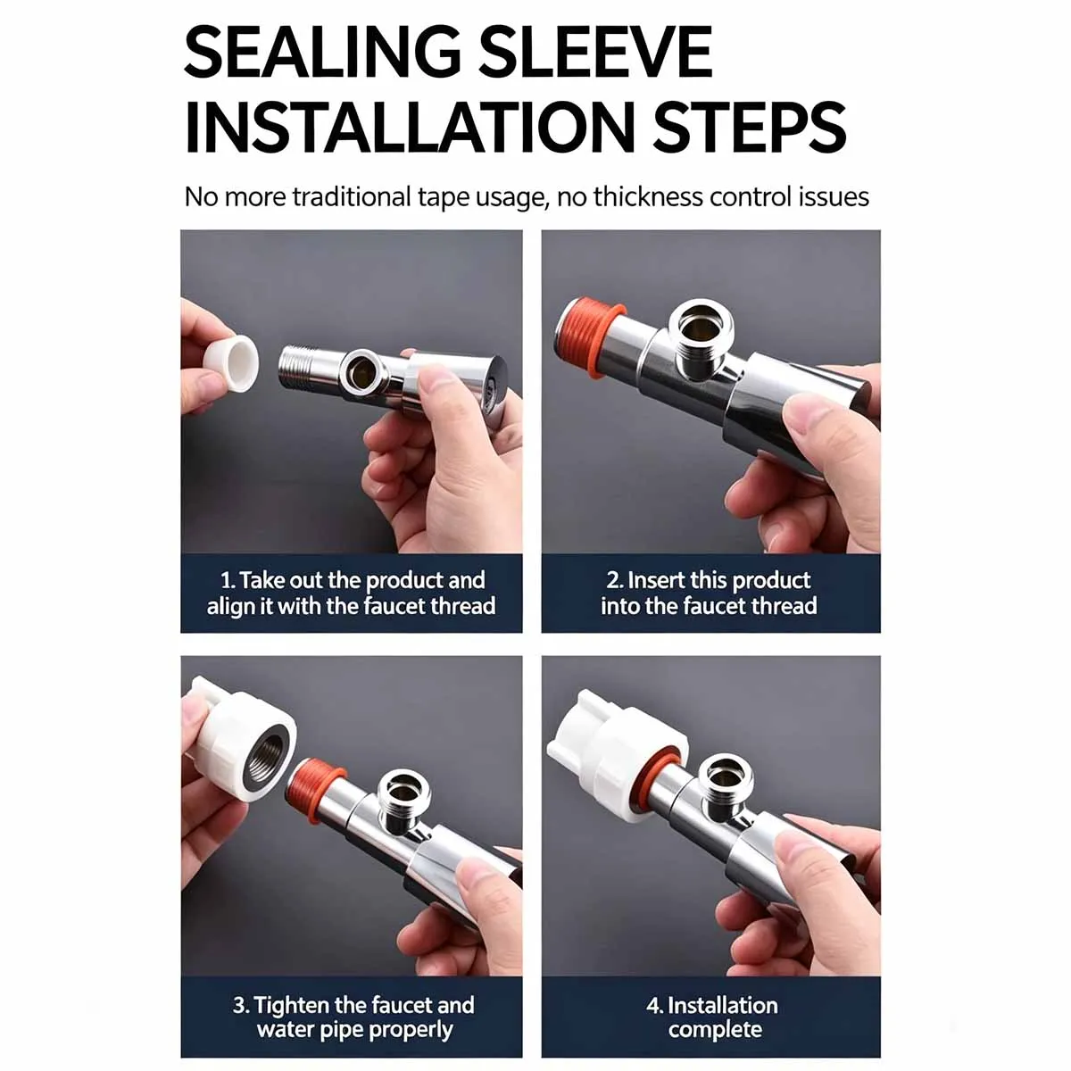 Faucet Leak Proof Sealing Washer  Rubber Sealing Washer, Silicone Raw Belt Triangle Valve Hose Plumbing Fitting
