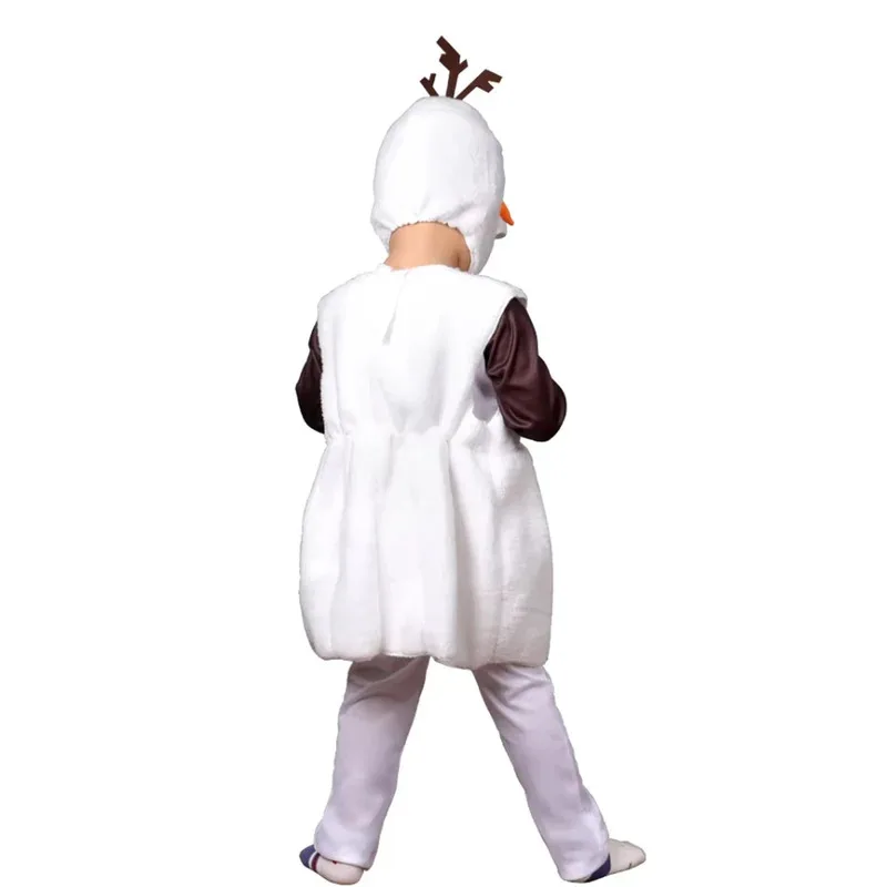 Cartoon Cute Olaf Plush Costume For Toddler Kids Classic Character Cosplay Carnival Halloween Christmas Dress Up Gift