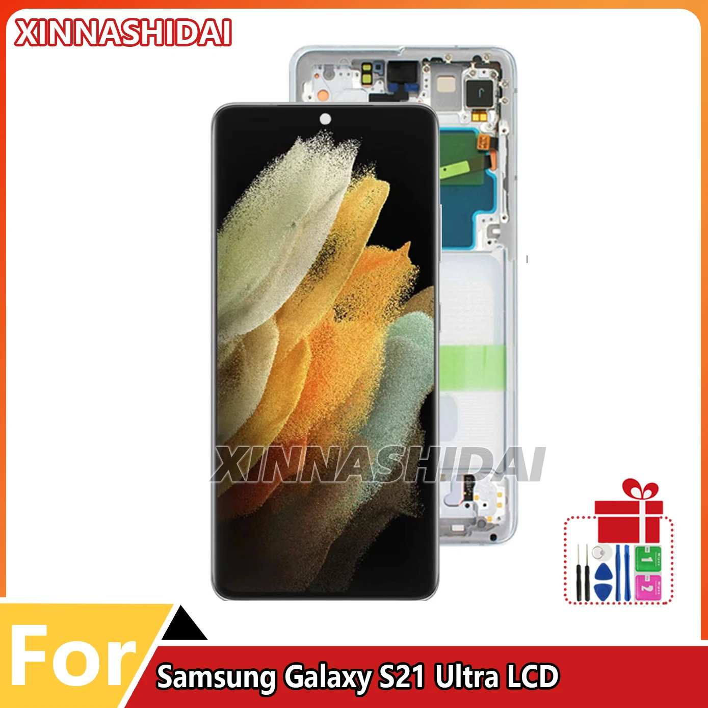 New OLED For Samsung Galaxy S21 Ultra 5G G998 G998U LCD Display Touch Screen Digitizer Replacement For Samsung Galaxy S21Ultra