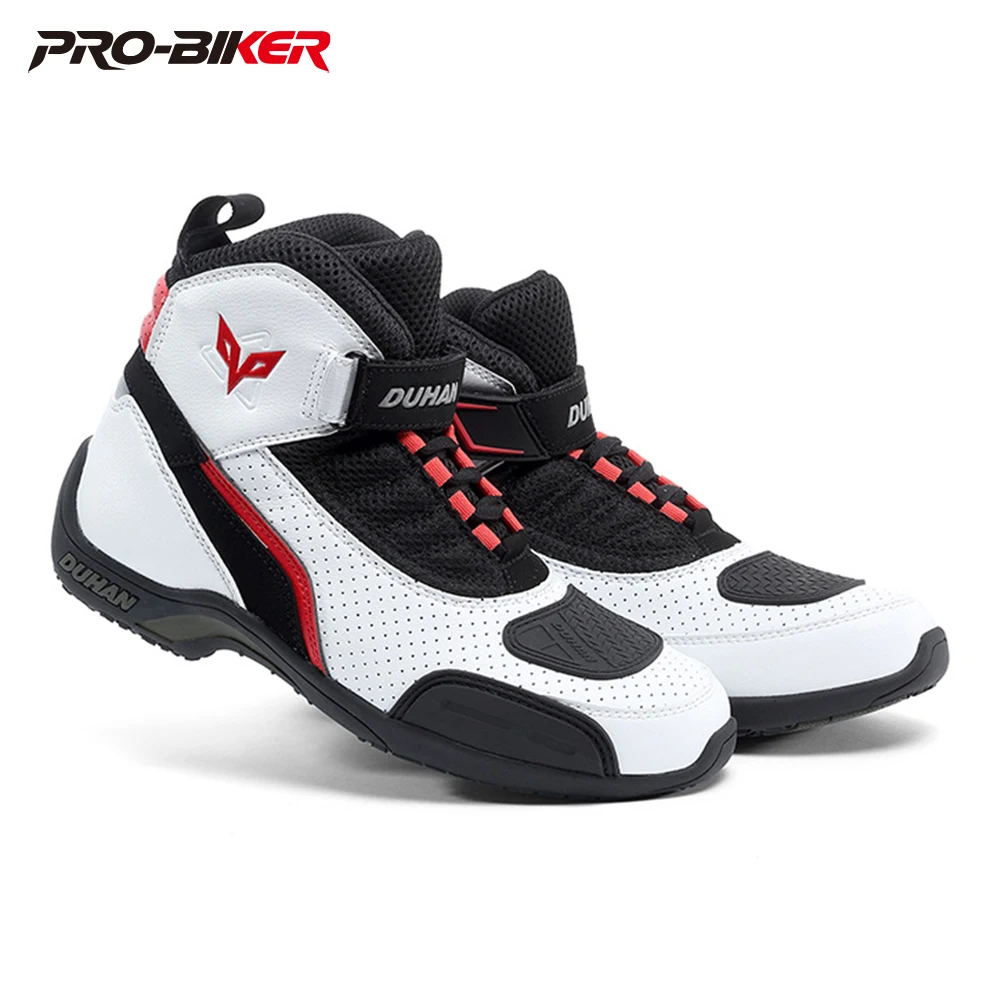 

DUHAN Motocross Boots Breathable Comfortable Botas De Moto Wear Resistant Men's Motorcycle Shoes Perspire Non-slip Four Season