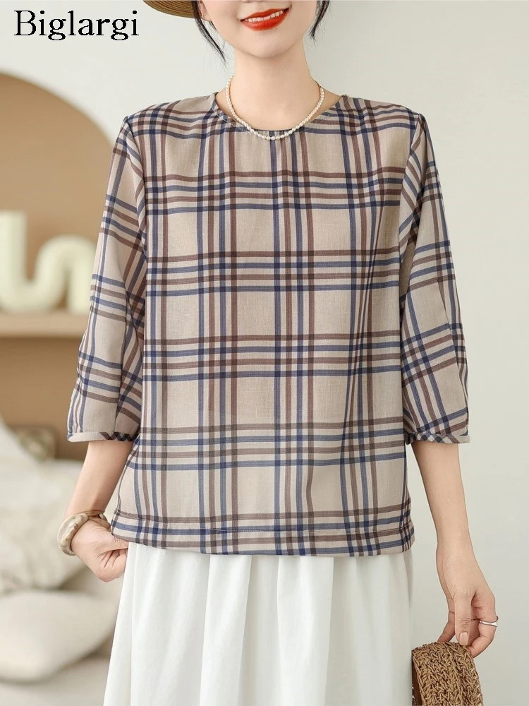 

Oversized Spring Summer T-Shirts Women Striped Print Fashion Short Sleeve Ladies Blouses Loose Casual Woman T-Shirts