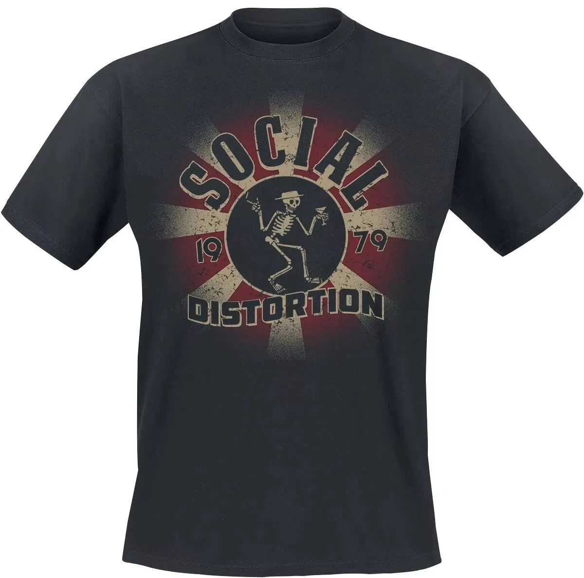 Social Distortion Evolution Skelly Band Logo Band Graphic T-Shirt Cotton Men Women Streetwear Tee