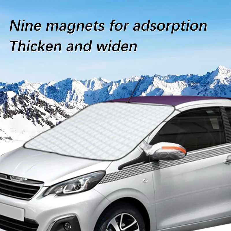 Magnetic Car Windshield Snow Cover Winter Ice-Frost Guard Sun Shade Protector For Peugeot 108  Exterior Accessories