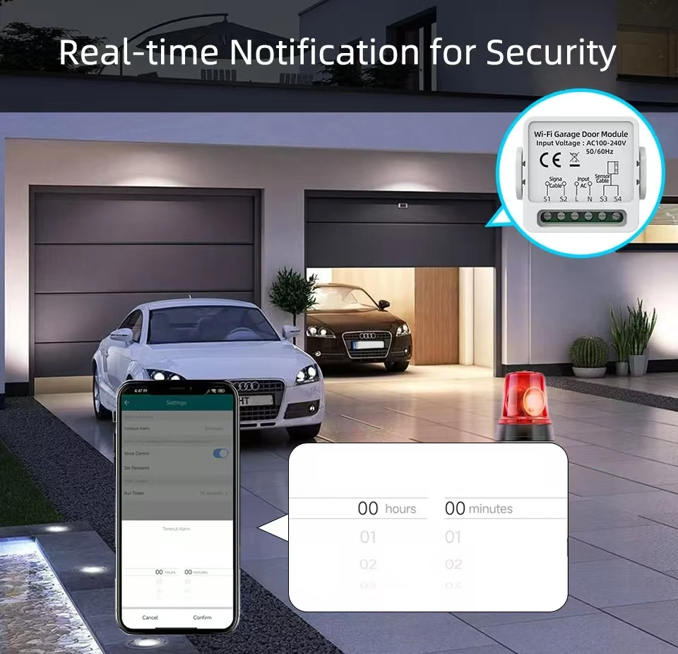 WG01 Smart Tuya WiFi Modulo apriporta garage Telecomando cancello Smart Life APP Alexa Assistente Google Controllo vocale Alice