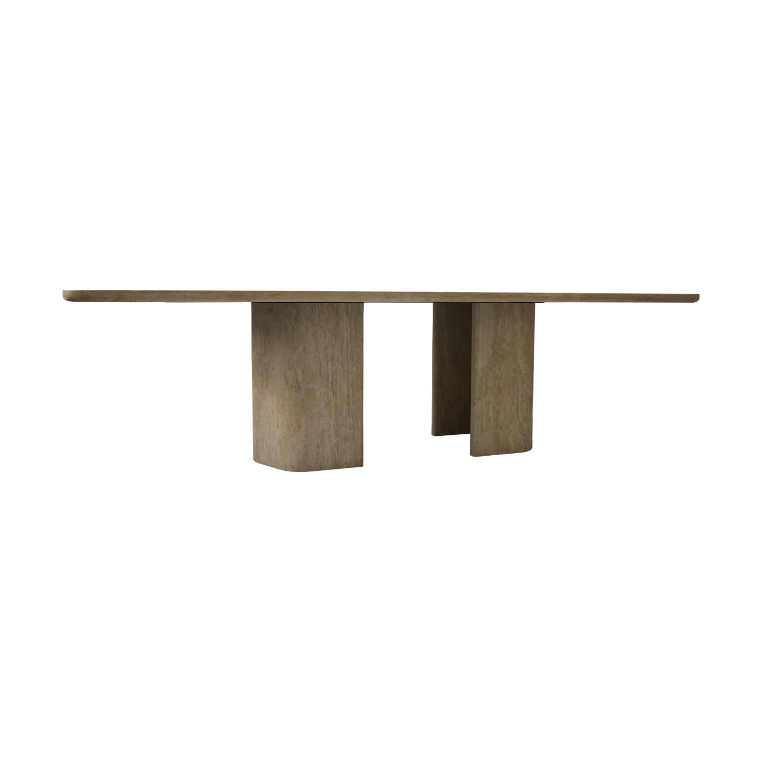 # Stone Dining Table With Natural Limestone Tabletop