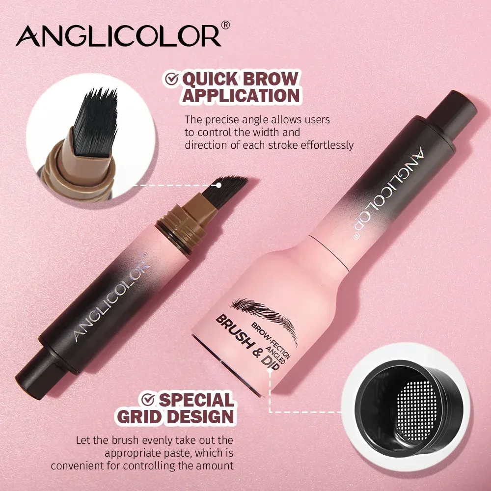 Bálsamo para cejas teñido para cejas salvajes, Gel para cejas de larga duración, resistente al agua, sin manchas, lápiz de cejas de presión Natural tridimensional