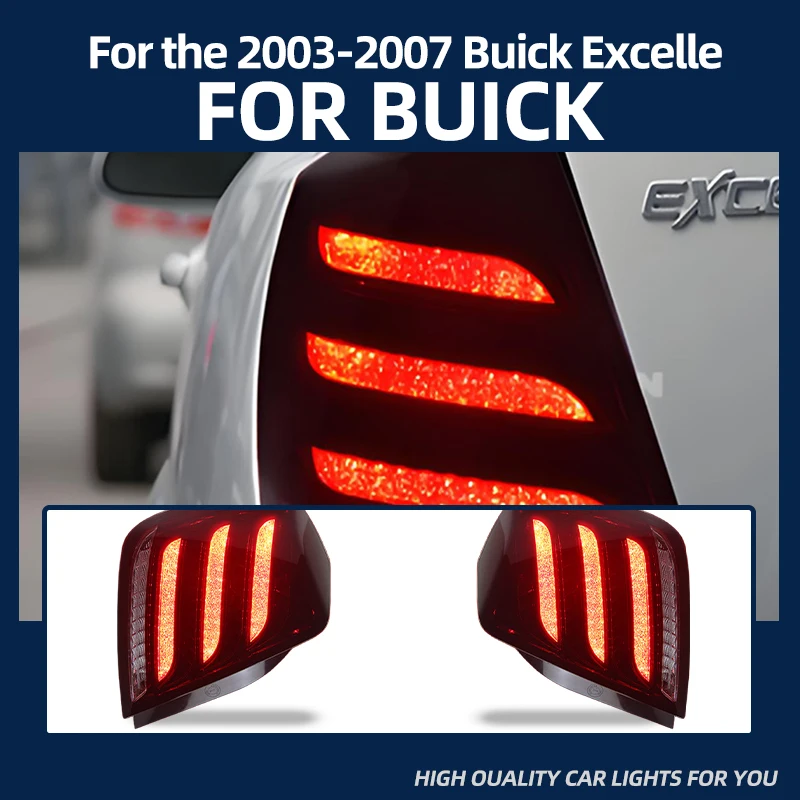 Автомобильная светодиодная фара для Buick GL8 2020 ES Land Zun 653T, задний фонарь в сборе, модифицированный светодиодным сквозным ходовым огнем и указателем поворота