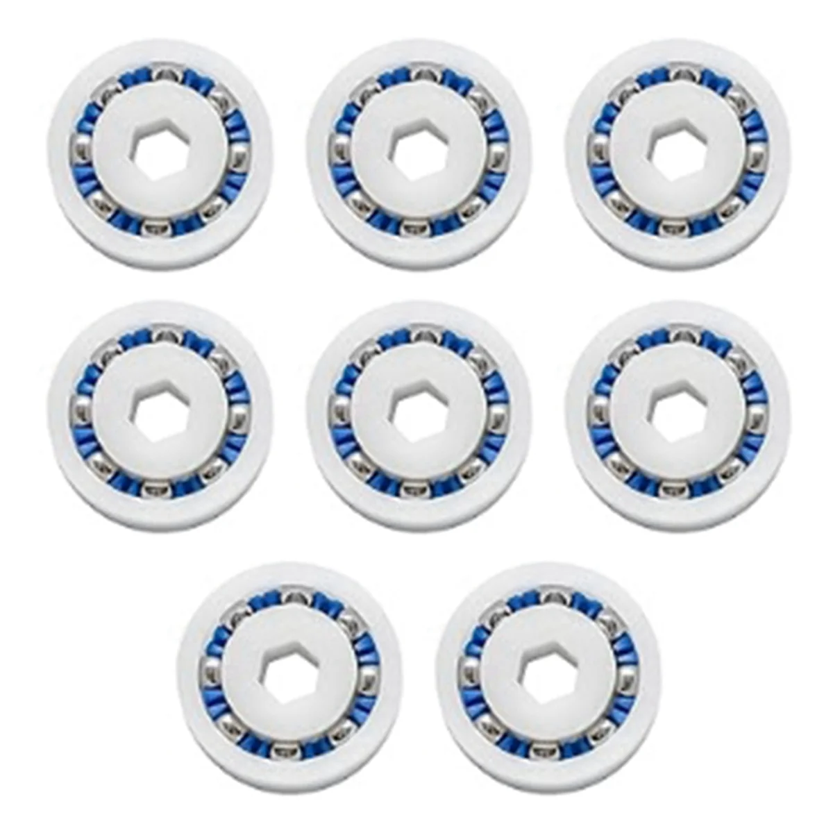 8Pcs Pool Supply Town Wheel Ball Bearing for Polaris Vac-Sweep 360 380 Pool Cleaner Wheel Plastic Ball Bearing Parts