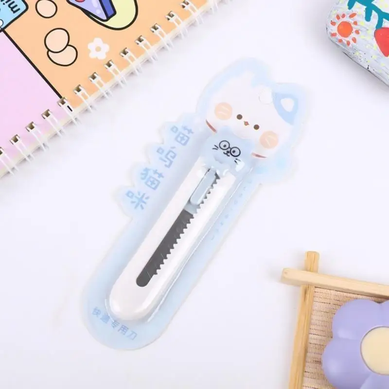 Cutter caixa multifuncional Cats adorável abridor letra abridor coelhos abridor caixa bolso adequado para escola