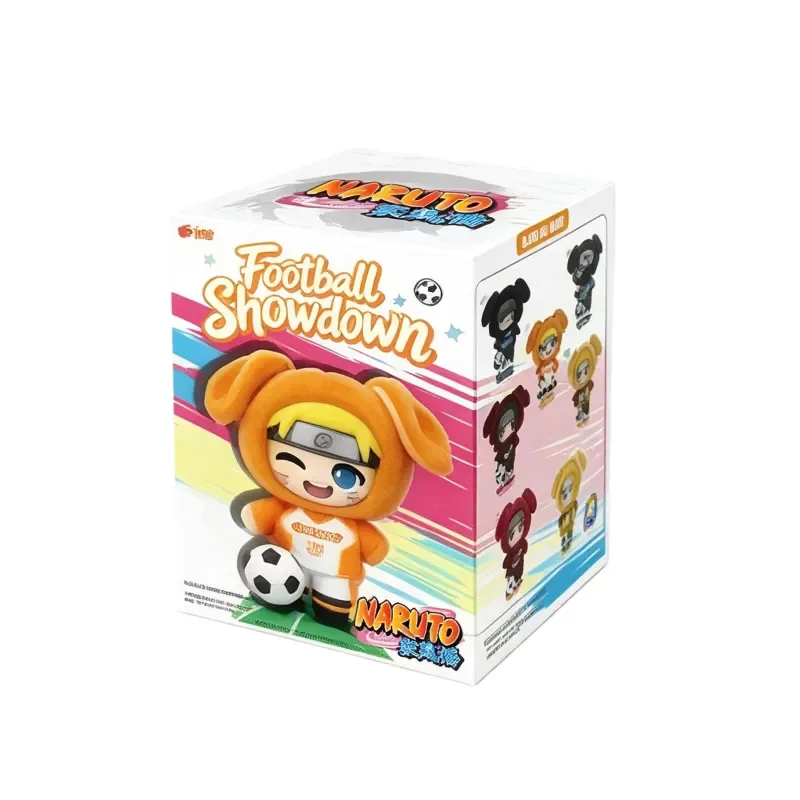 Nieuwe, originele EAKI Naruto Shippuden voetbalgevechtserie, verrassingsdoos met figuurtje, sleutelhanger, verzamelbaar hangertje, speelgoed, trendy cadeau.