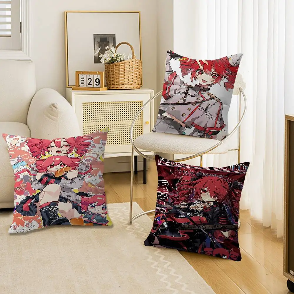 Popular Virtual Singer Kasane Teto Anime Pillow Gift Home Office Decoration Bedroom Sofa Car Cushion Cover case 45x45