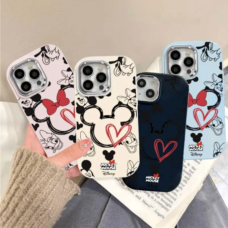 جميل ميكي ميني ماوس جراب هاتف ل ممن لهم A3X A3 برو A31 A52 A35 A15 A16 A36 A76 A17 A55 A18 A38 A58 A57 A78 A98 A54 غطاء