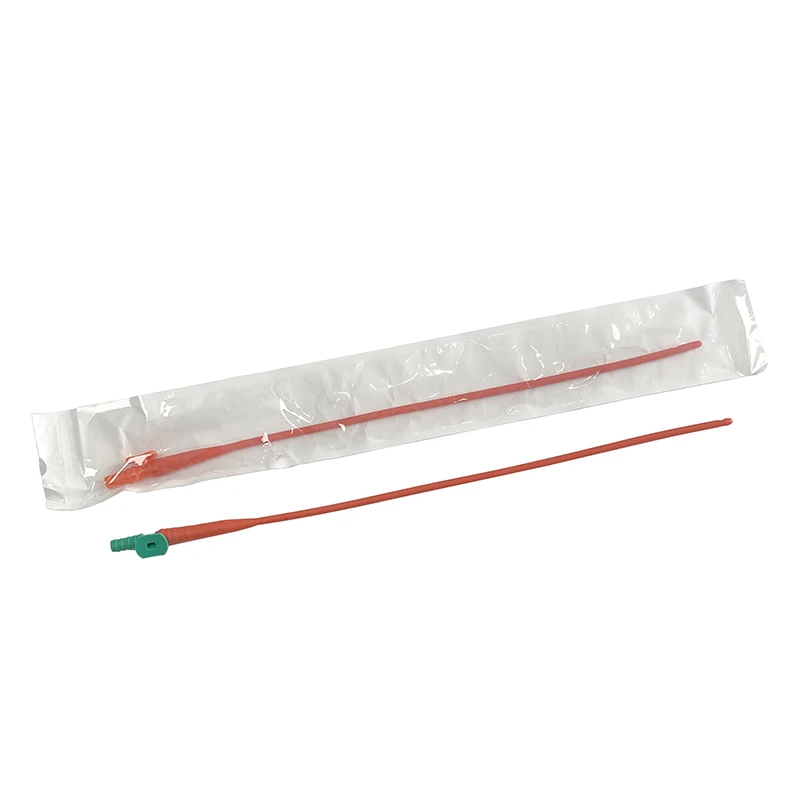 

Medical Grade Disposable Sterile Size 6 Size 20 Red Natural Latex Rubber Suction Catheter