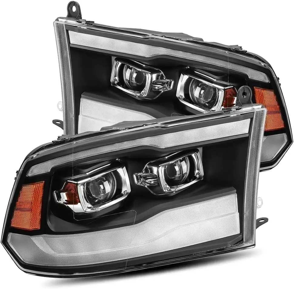 

Серия PRO, черный для 13-18 Ram 1500/2500/3500, заводской проектор, верхняя и нижняя часть, DRL/переключатель, двойной проектор с последовательным сигналом