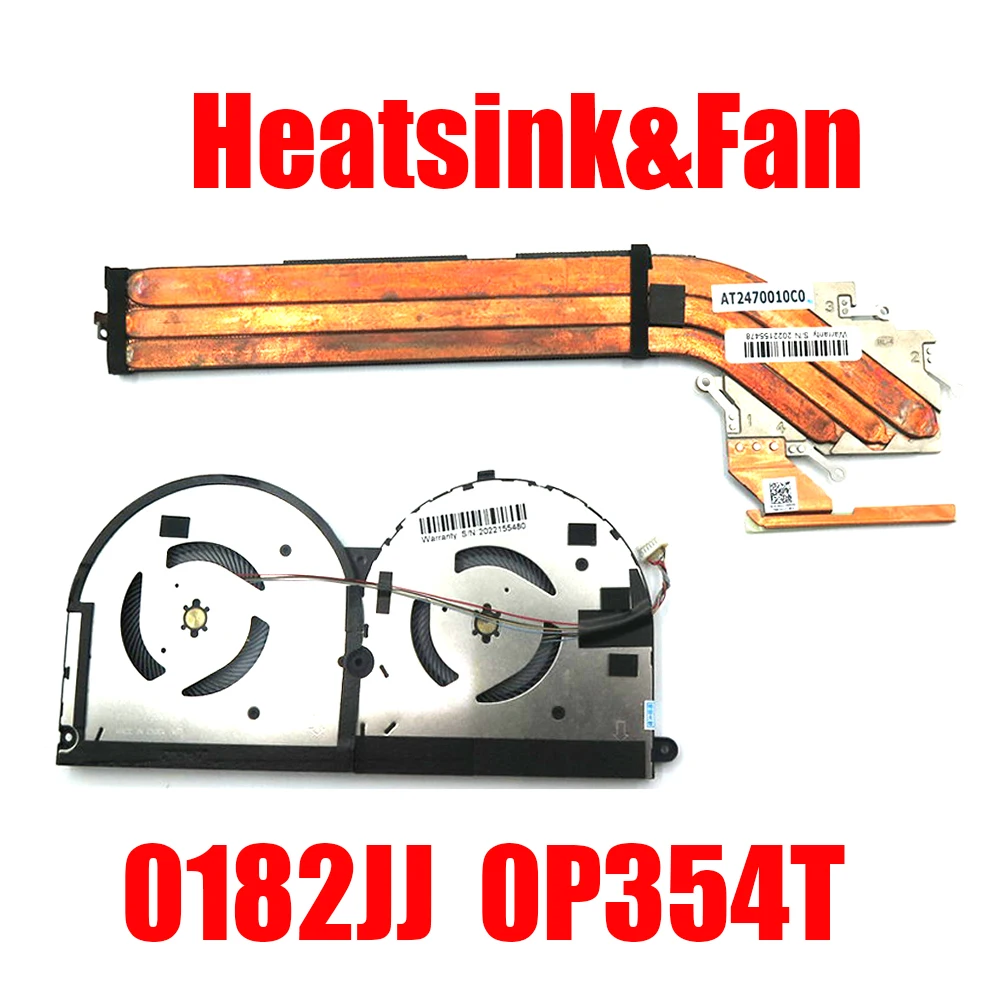 

0182JJ 0P354T Laptop Heatsink&Fan For DELL For XPS 15 9575 2-in-1 For Precision 5530 2-in-1 182JJ P354T AT2470010C0