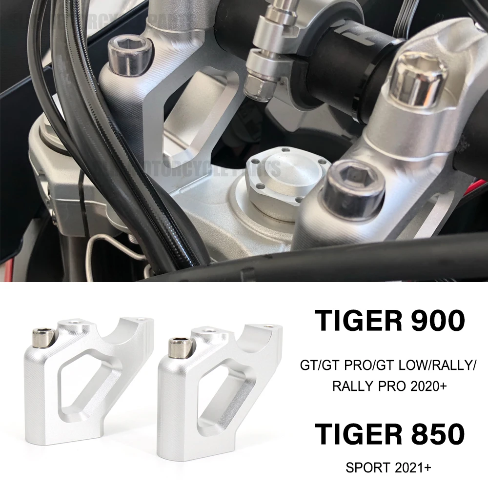 

For Tiger 900 GT PRO GT LOW RALLY PRO Motorcycle For TIGER 850 Sport New Handle Bar Riser Clamp Extend Handlebar Adapter Mount