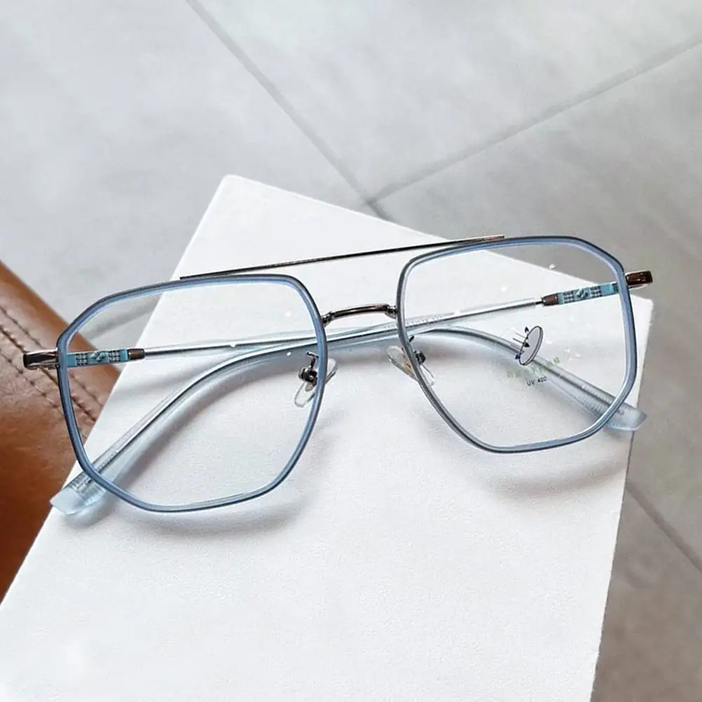 Óculos de proteção ocular portátil para escritório, óculos anti-luz azul, óculos grandes para computador, armação ultraleve