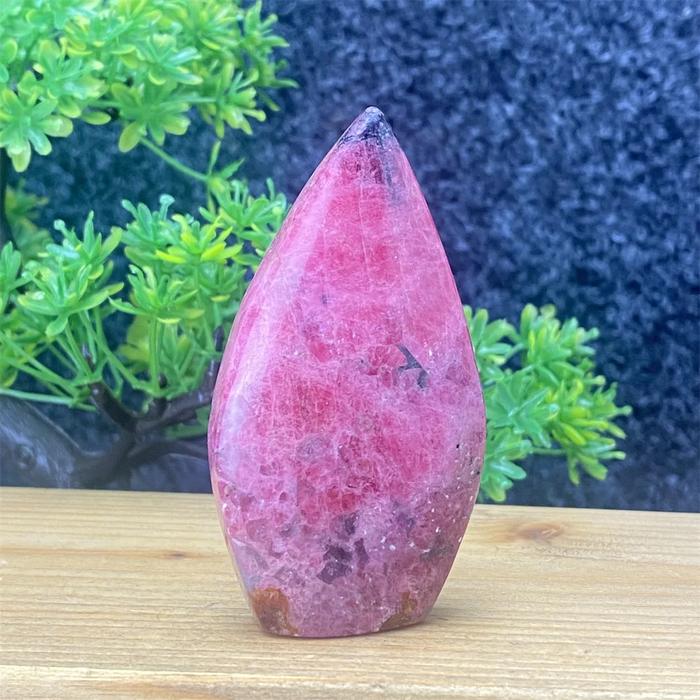 Natural Rare Red Rose Crystal Free Form Torch Jewelry Reiki Healing Spiritual Meditation Feng Shui Free Form Home Decor