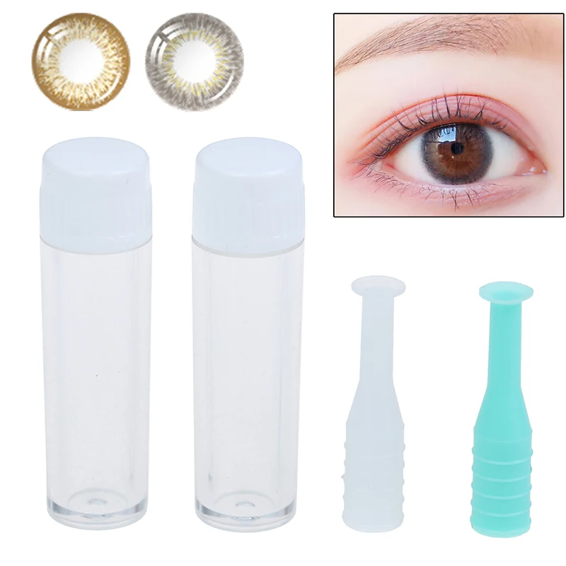 1 個の便利なシリコーンコンタクトレンズ小さな吸盤スティックミニコンタクトレンズインサーターリムーバーツール用