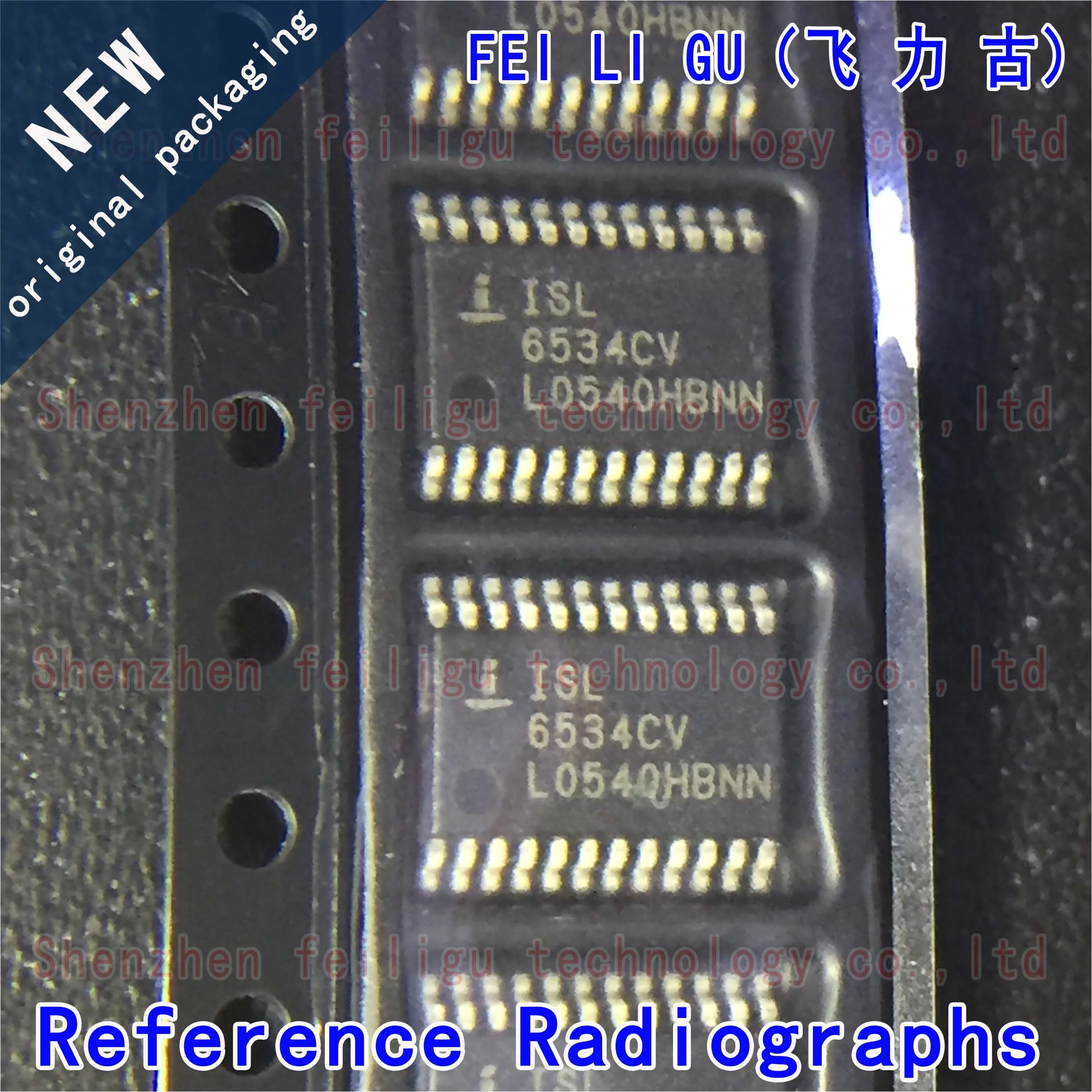 

5~50PCS 100% New Original ISL6534CVZ-T ISL6534CVZ ISL6534 Package:TSSOP24 PMIC Voltage Regulator Chip