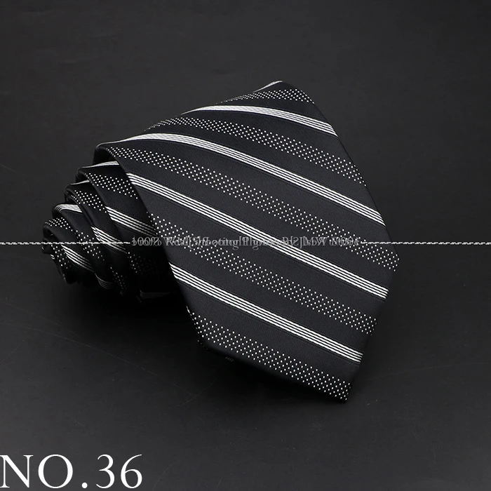 Neue Design Hochzeit Männer Krawatte Schwarz Solide Gestreiften Paisley Blume Krawatten Männer Business Dropshipping Bräutigam Kragen Zubehör Geschenk – Detail 36