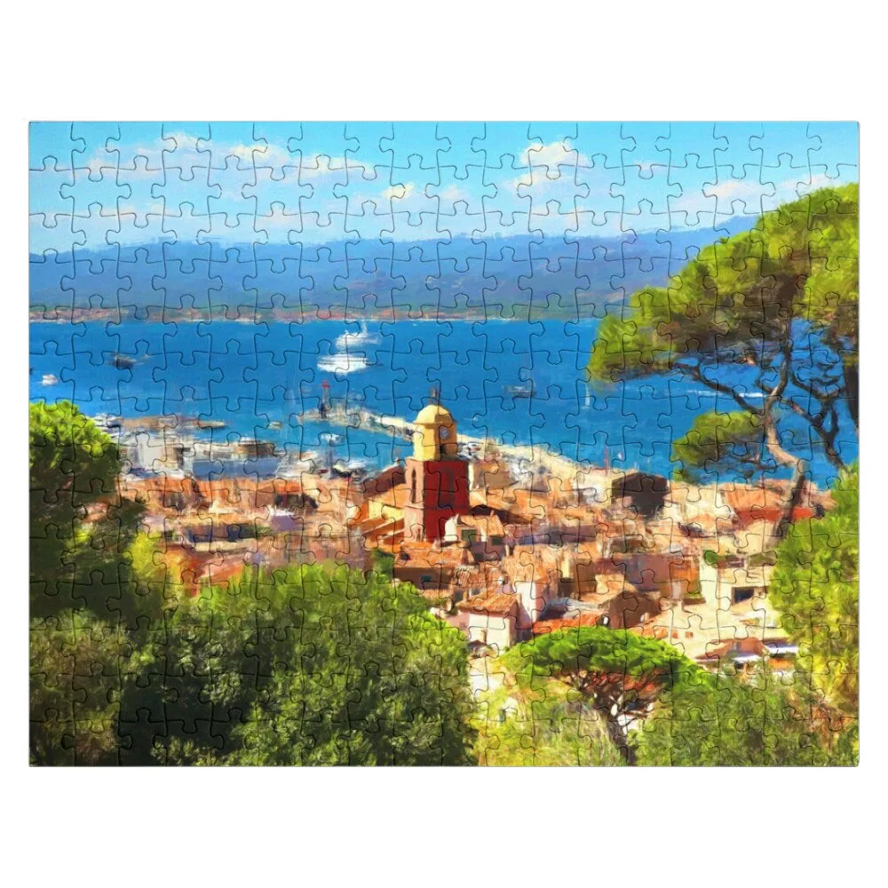 Saint Tropez Painting Jigsaw Puzzle Wooden Puzzles Personalised Toys