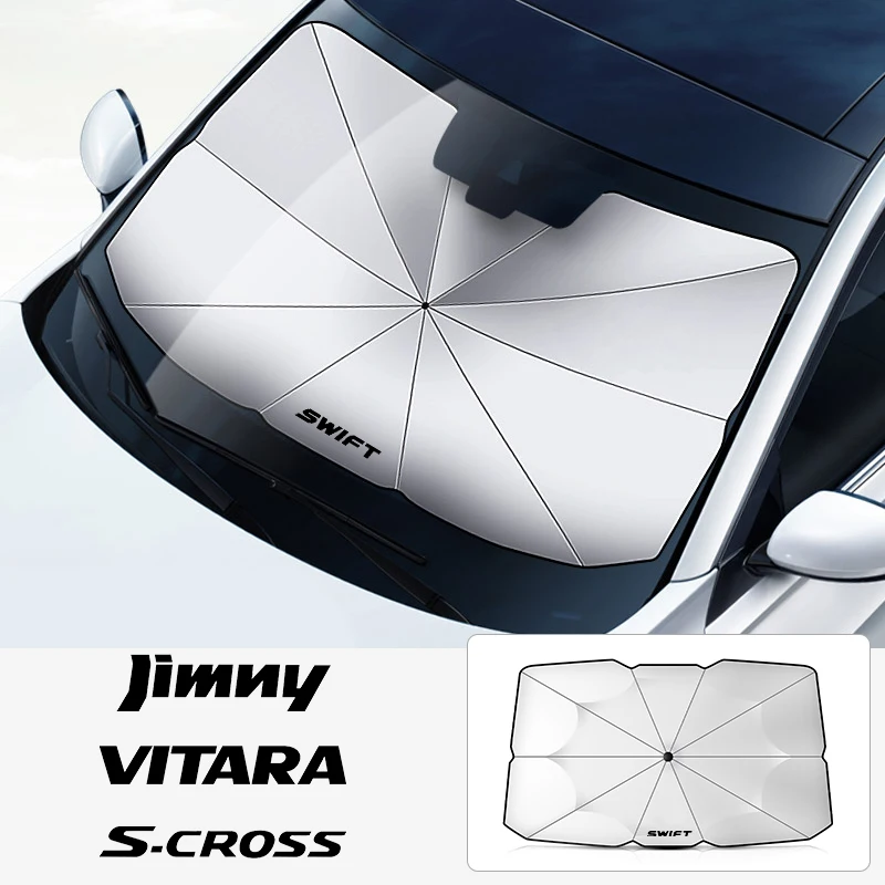 Suzuki Jimny Swift Grand Vitara Ignis Alto Baleno SX4 Samurai S-Cross Celerio 인테리어 액세서리 용 자동차 앞 유리 차양