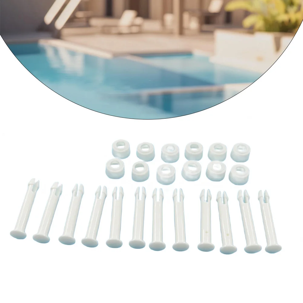 12set Pool Connectors And Rubber Seals For Frame Pools Easy Install 2.36inch/6cm Replacement For Frame And Round  Pools