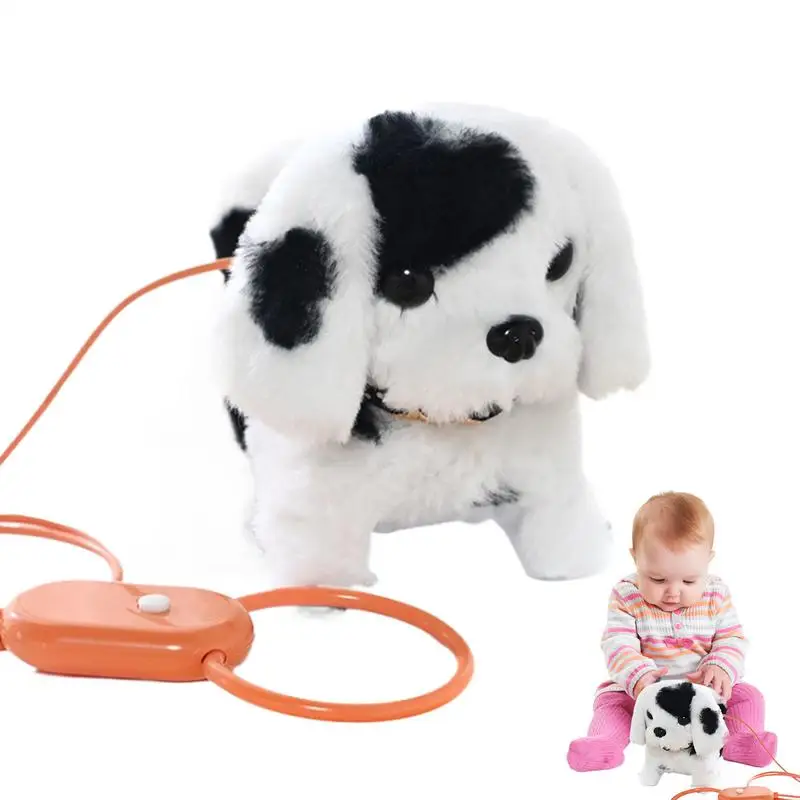 Toy Dogs That Walk And Bark Electric Realistic Dog Plush Interactive Toy Figures Purring Dog Stuffed Animal Toy Dog For Kids