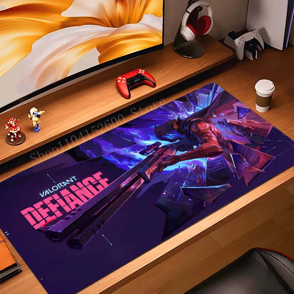 

Hot Game V-Valorant Mousepad Mouse Mat Desk Mat With Pad Gaming Accessories Prime Gaming XXL Keyboard Pad