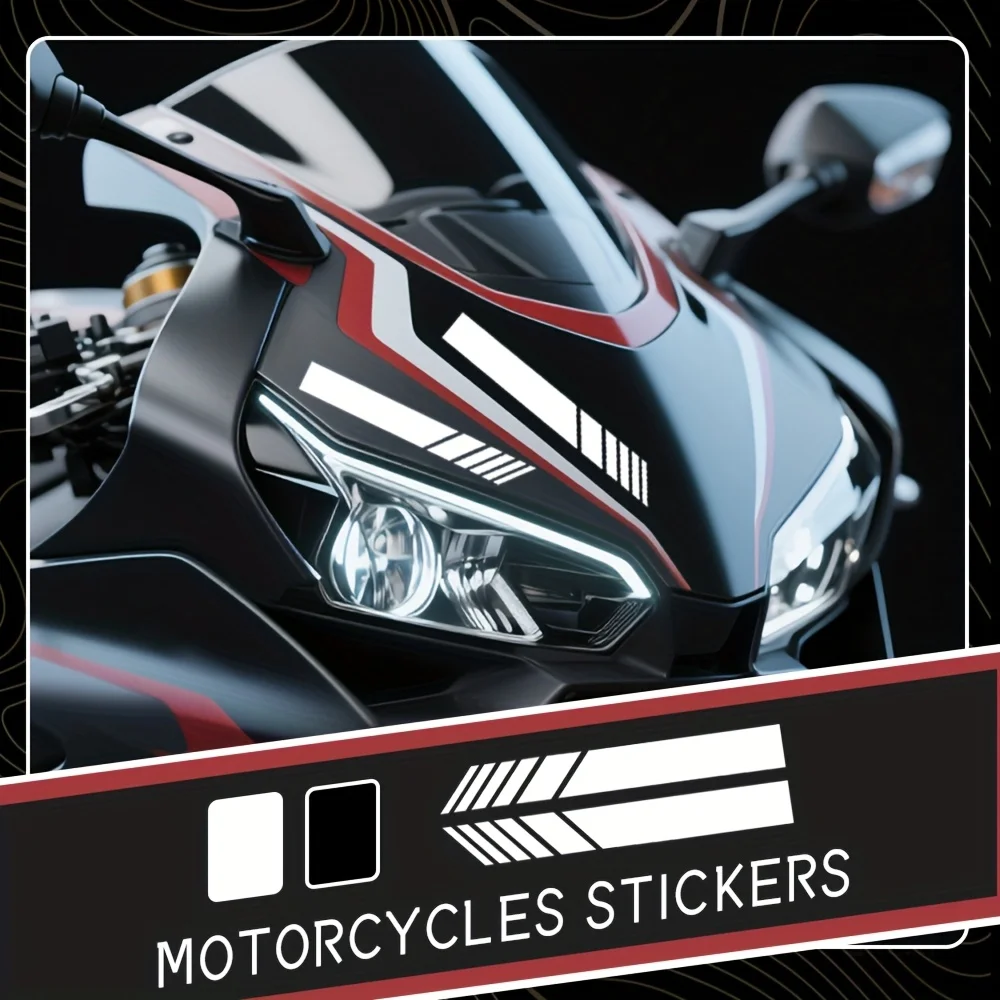 

2 шт./компл. ночные предупреждающие полосы наклейки для мотоциклов, высококачественные клейкие наклейки для более безопасной езды