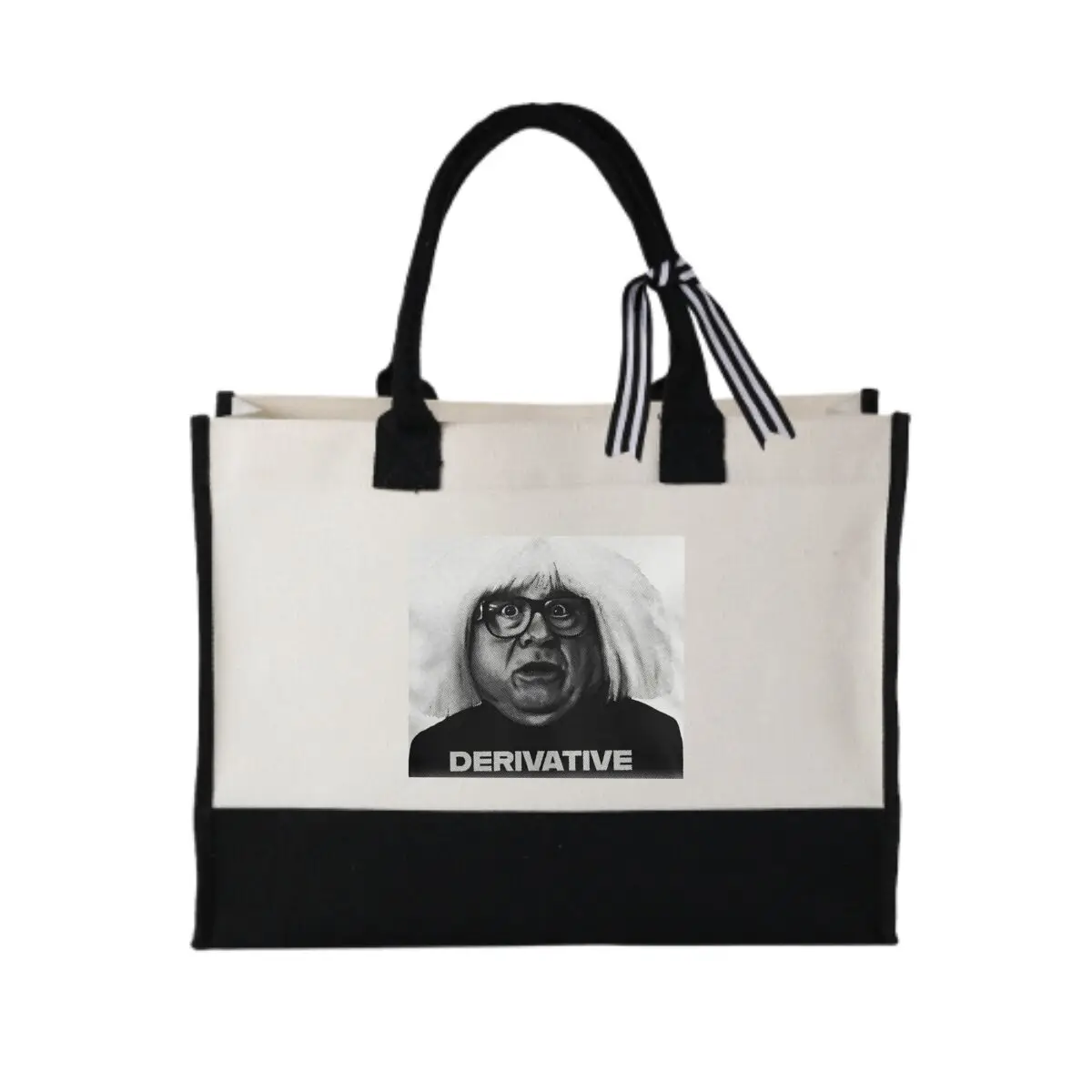 

Derivative Pop Art Portrait Graphic Stylish Patchwork Canvas Bag for Boutique Gift Packaging