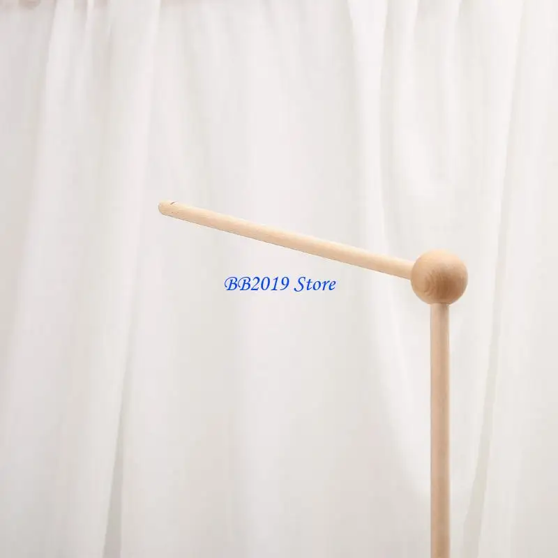 Q0KB 침대 장식 딸랑이 옷걸이 나무 스탠드 어셈블리 암 브래킷 베이비 모바일 클로 모바일 프레임 홀더 침대 침대 그물 행거