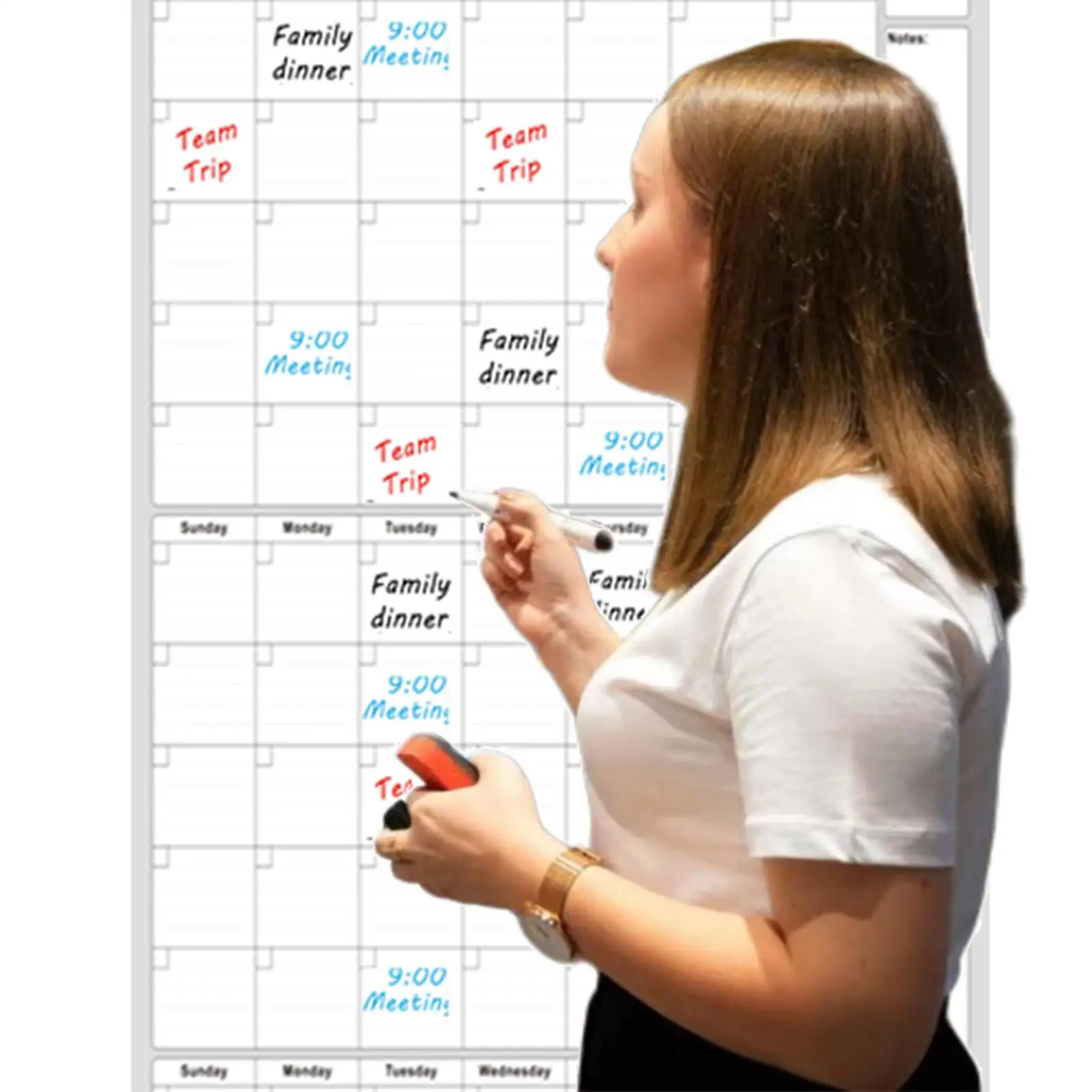 

New Erase Wall Calendar Reusable Planning Board For Home Daily Schedule Household Calendar Decorative Suppiles