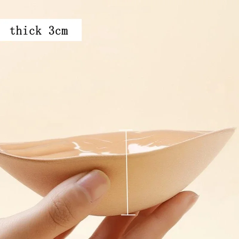 Sujetador adhesivo de silicona con efecto levantador de 3 cm: impermeable, invisible y con efecto push-up, ideal para vestidos de novia y vestidos sin espalda, realza la curva natural del busto, especialmente para pechos pequeños.