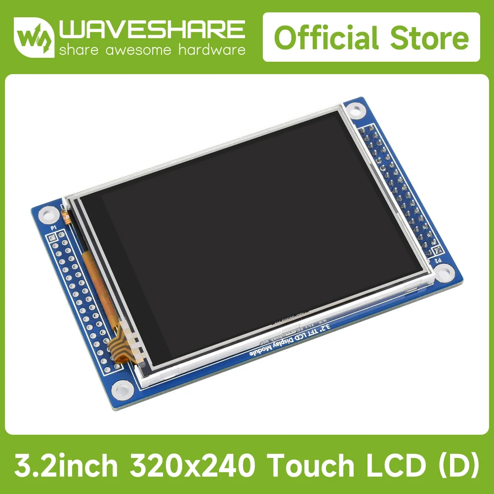 

Waveshare 3.2inch 320x240 Touch LCD (D), With Touch Panel And Stand-Alone Controllers,LCD Controller for TFT/Arduinio/SPI