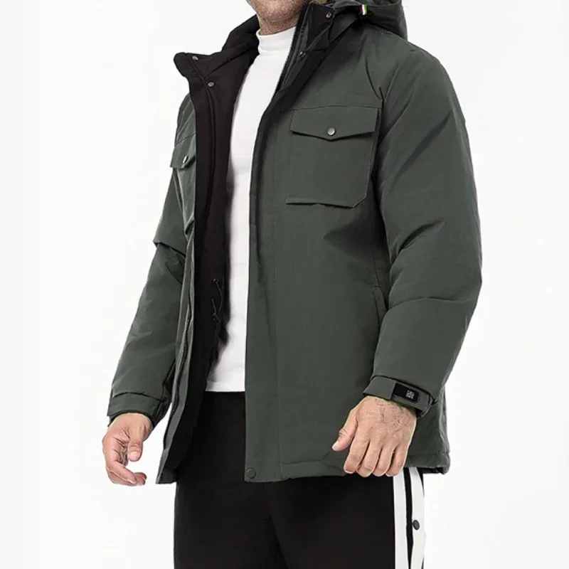 Winter Jacket Men\'s Multifunctional Thickened Waterproof Wear-Resistant Snow Parka plus size 8XL Business Detachable Hooded Coat