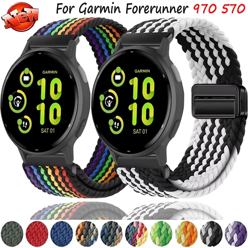 yZ[z22/20mmiC҂݃Xgbv Garmin Forerunner 570 970 55 965 955p }OlbguXbg Vivoactive 5 6/Venu 3 2/Approach S50Ή