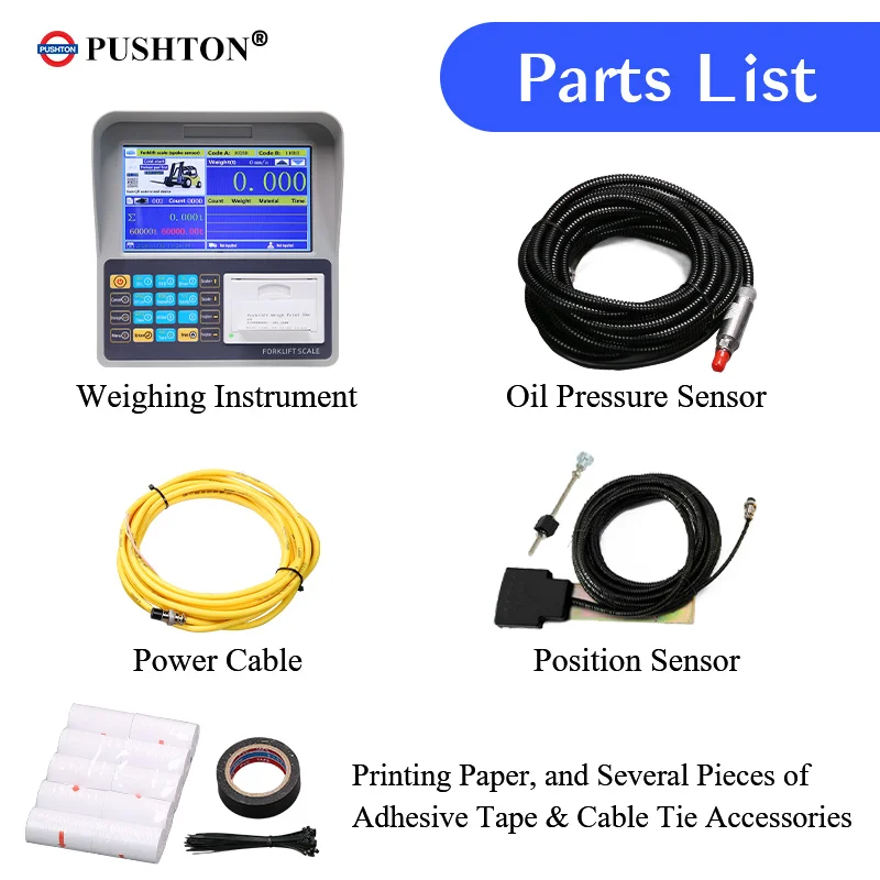 Industrial Agricultural Forklift Scale LCD Display OEM Customization ABS 6000kg Capacity For Grain Harvest Crop Weighing