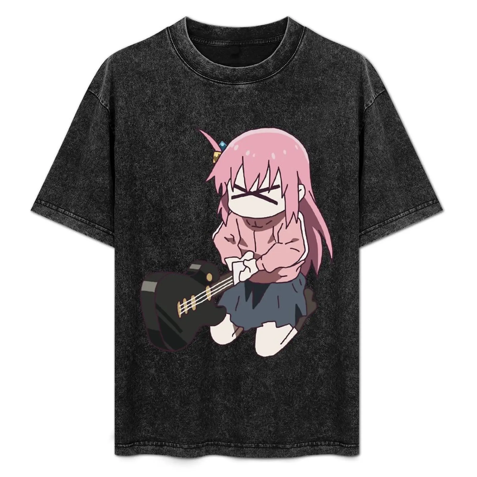 

Bocchi the rock hitori gotou guitar T-Shirt Blouse custom t shirt big and tall t shirts for men