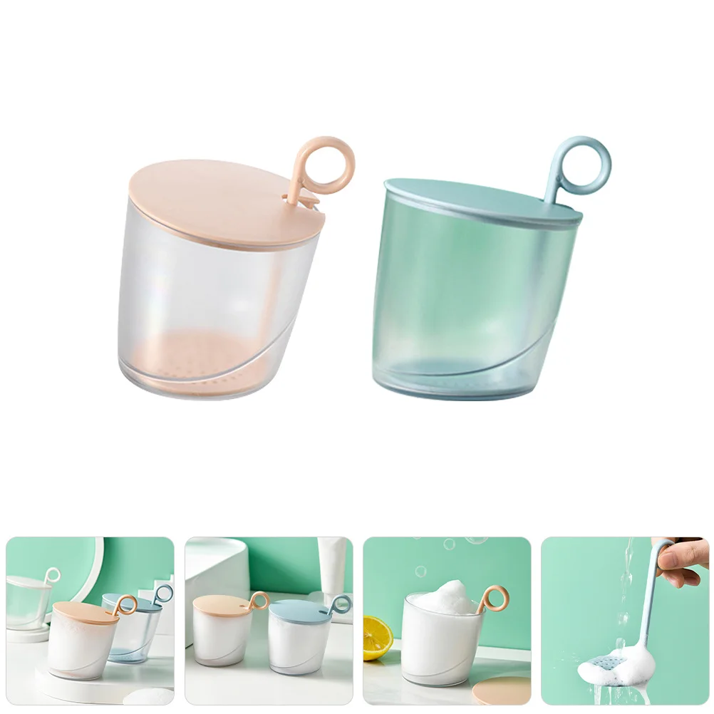 2Pcs Facial Foam Maker Portable Wash Face Foam Cup Reliable Whip Bubble Maker for Daily Cleansing and Gift Giving