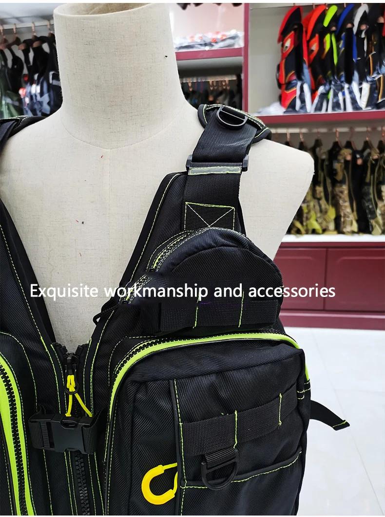 Multi-functional Life Jacket Vest for Outdoor Fishing, a Must-Have for Safety. Multiple Pockets for Storage, Buoyant Materials