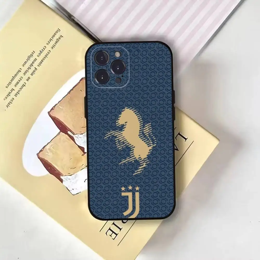 حافظة هاتف ورق جدران s-Juventus لهاتف iPhone17,16,15,14,13,12,11 Plus, Pro Max, غطاء أسود ناعم #3