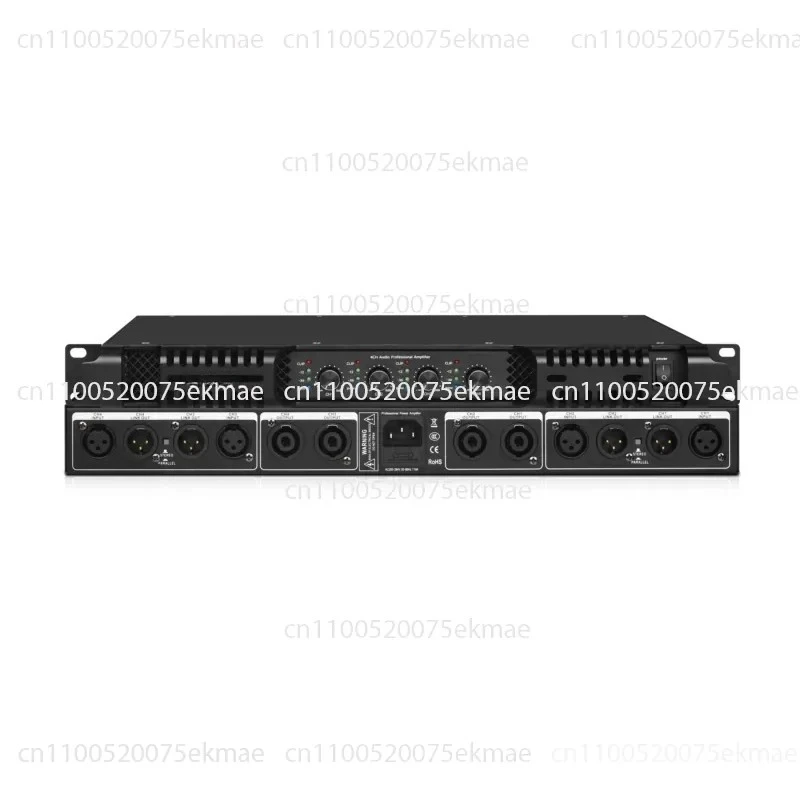 1U 4 * 1300W digital power amplifier 4-channel KTV club party stereo system Class D audio power amplifier 2
