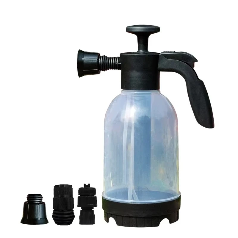 2L Hand Pump Foam Sprayer Hand Pneumatic Foam Cannon Snow Foam Car Wash Spray Bottle Car Window Cleaning for Car Home Washing
