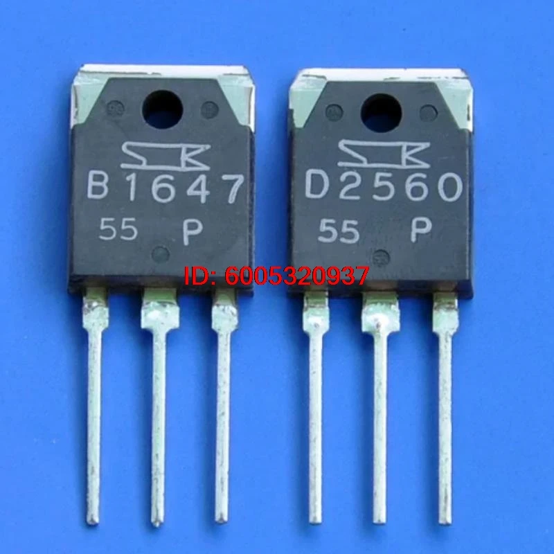 1 pair/lot 2SB1647 2SD2560 B1647 D2560 Brand New Original Genuine Audio Amplifier Paired With Tube Chip Packaged TO -3P