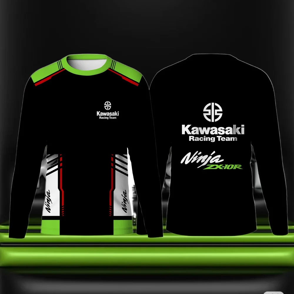 

2025/26 Kawasaki Off Road Enduro Мотокросс Джерси BMX Скорость скоростного спуска Велосипедная футболка для мужчин Mtb Джерси Велосипедная рубашка Длинная