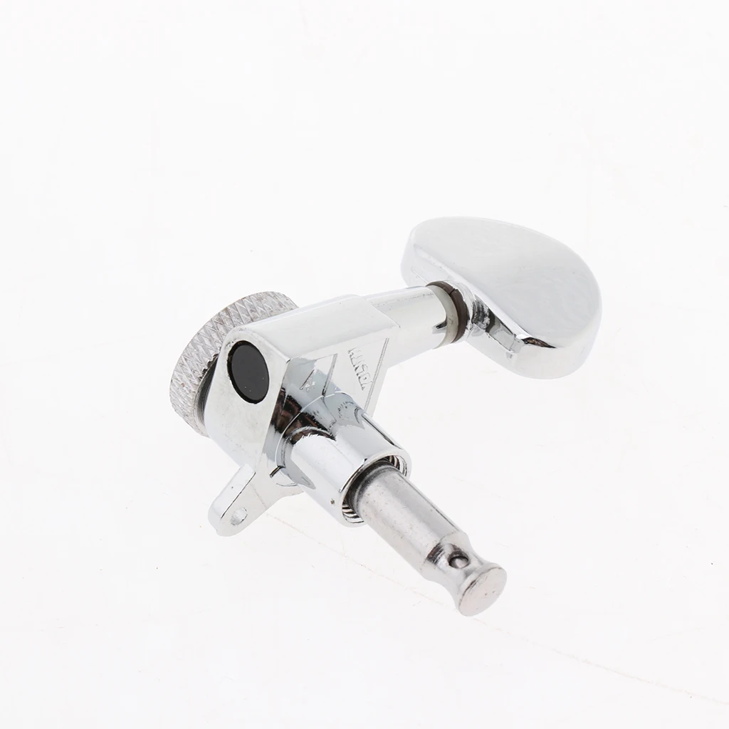 Chrome Electric Guitar Locked Tuning Keys Acoustic Tuners Pegs Kit for 6 String Guitar Accessories